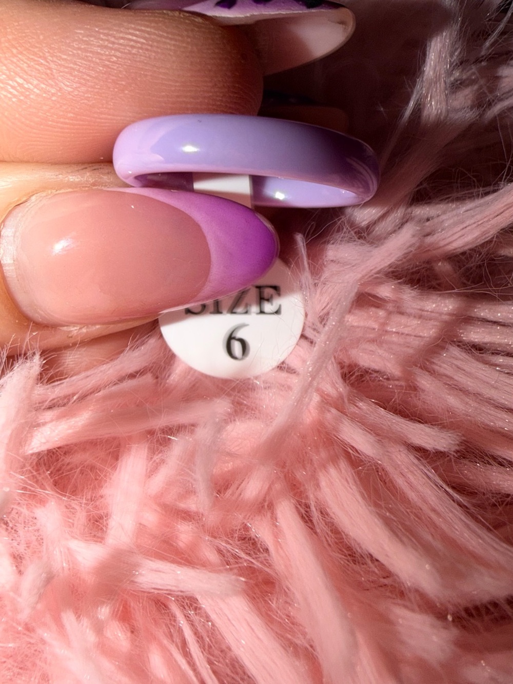 Light Purple Ceramic Ring - Size 6